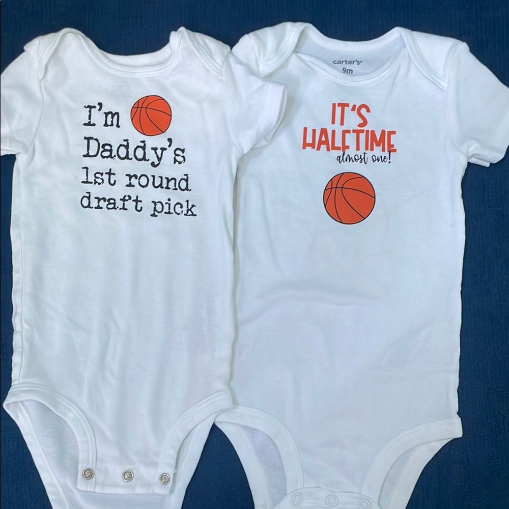 Custom basketball onesies